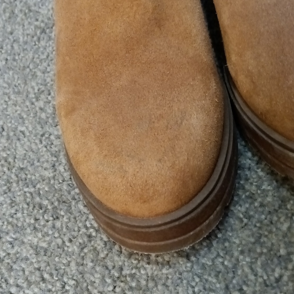 Ankle Boots Musse & Cloud Geos Suede Booties Sherpa Lining Size 10 - Picture 8 of 15